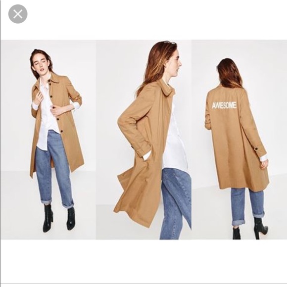 Zara trench coat in beige - Picture 1 of 7